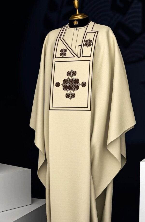 African Elegance: Agbada clean cut masterpiece for African groom