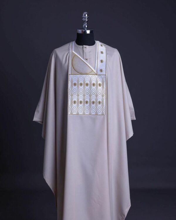 White Prince 3piece African groom's suit