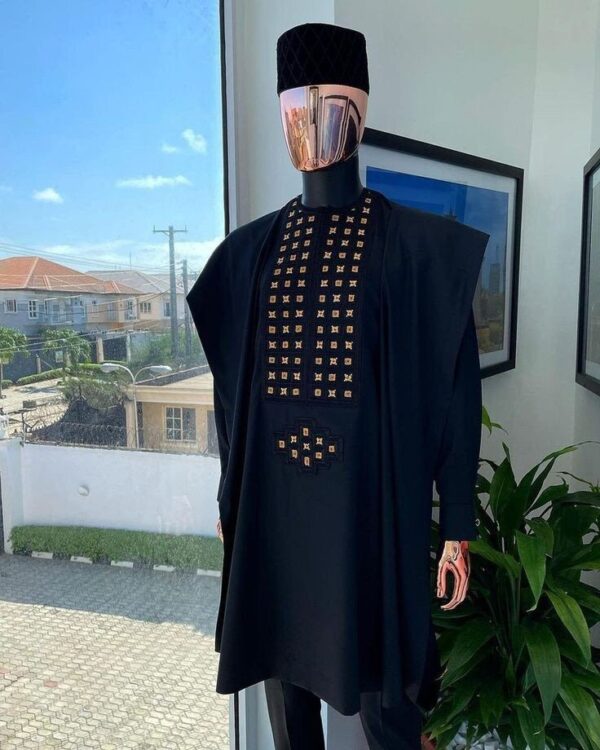 Men's Premium Agbada Outfit - Authentic African Wear
