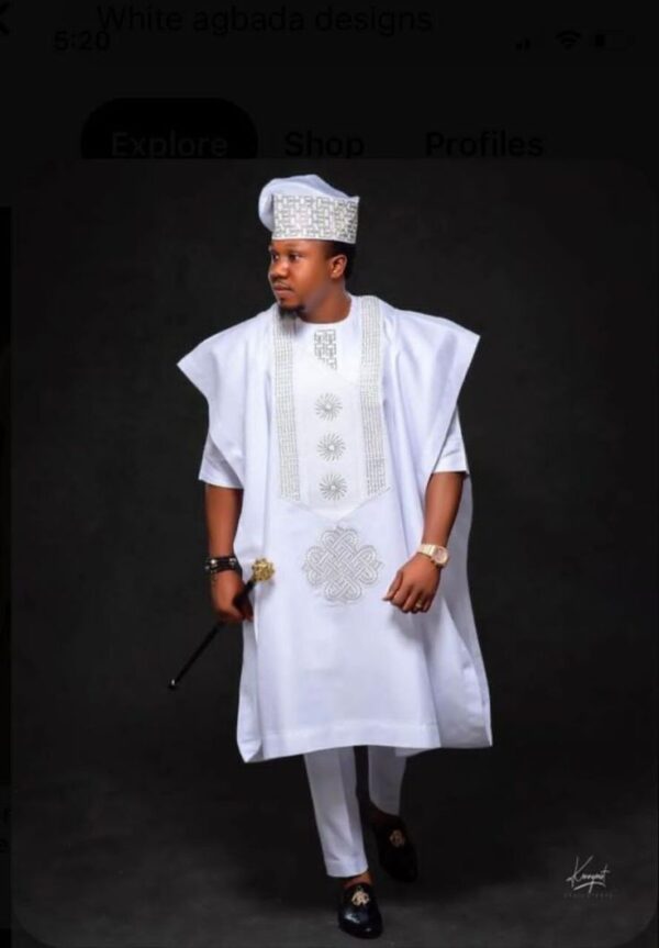 White Prince pallenteon Masterpiece, African Men's outfitters
