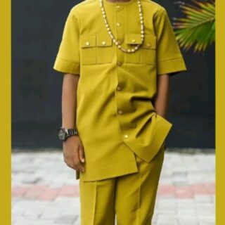 Trending African boy's modern senator's outfit