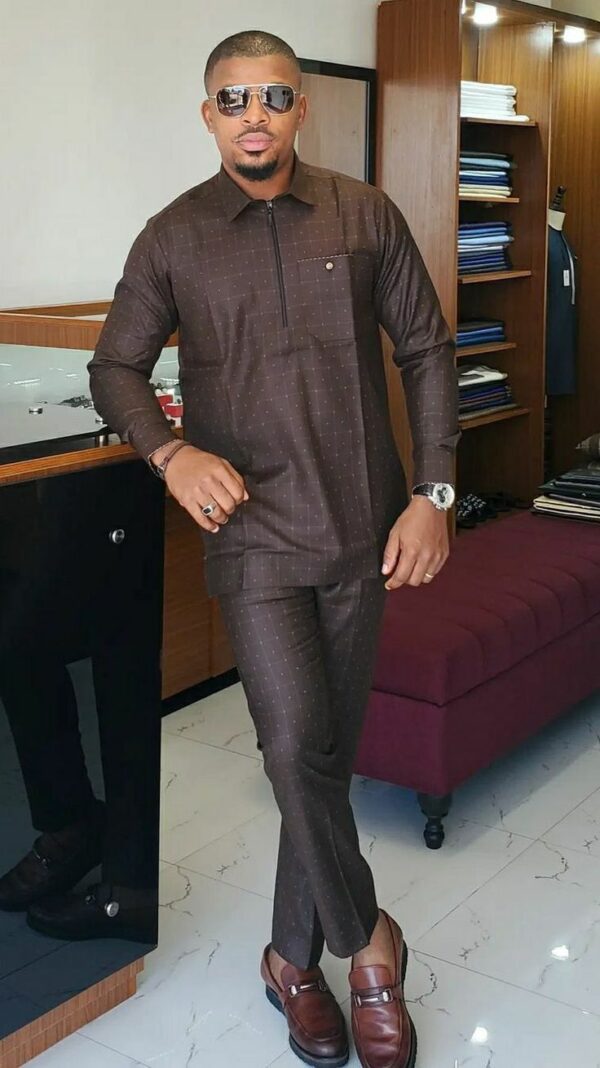 Embrace refined style and timeless elegance with this attire
