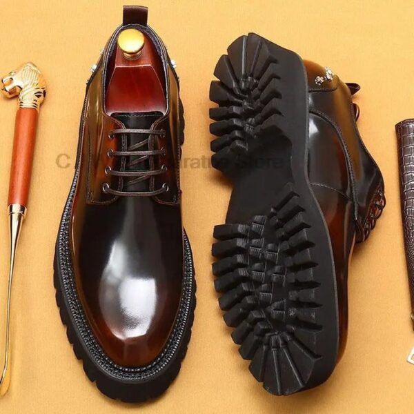 Men's Premium Black Leather Oxfords