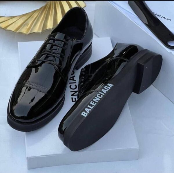 Men's Black Leather Brogue Shoes