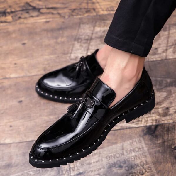 Modern Black Leather ensemble