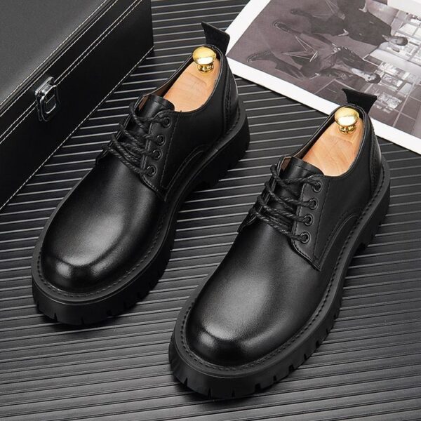 Premium Black Leather Chukka Boots